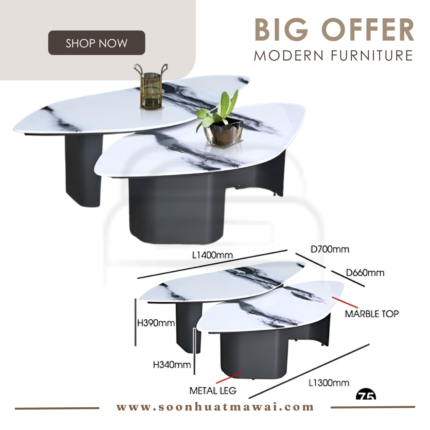 CT-119 (SMALL / BIG) COFFEE TABLE (M&N)