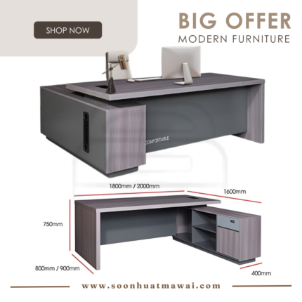 106-18(1.8) / 106-20 (2.0) OFFICE TABLE (M&N)