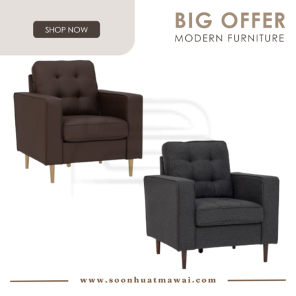 ROYCE 1 SEATER SOFA 102/523 / 109/6516 (HINLIM)