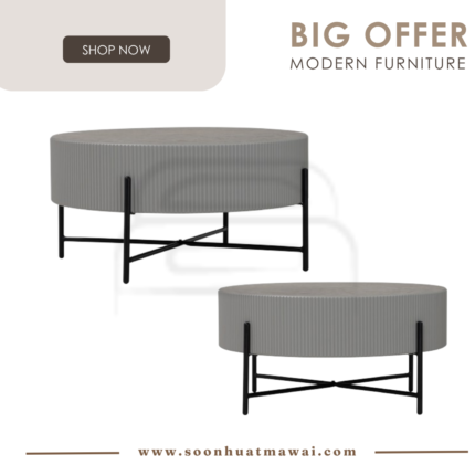 OZZY ROUND COFFEE TABLE 802/1333/187 (HINLIM)