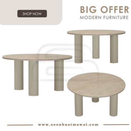 HIRI ROUND COFFEE TABLE 1334/188 (HINLIM)