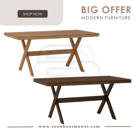 BARION 900X1600 DINING TABLE 102 / 109 (SOLID) (HINLIM)