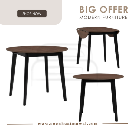 OVED 900X600+150+150 EXT DINING TABLE 114/169 (HINLIM)