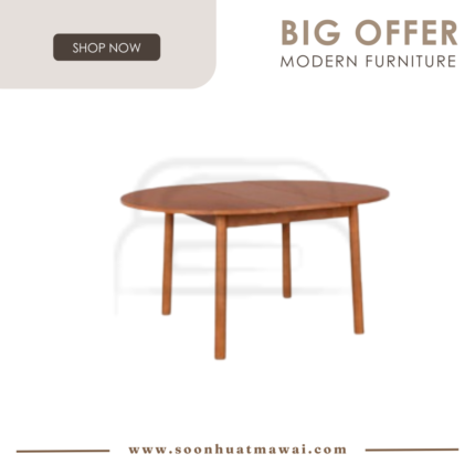 MEGAN RT 950-TBL BUTTERFLY EXTENSION DINING TABLE (MODA)