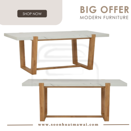 OAKEN 1000X2000 DINING TABLE 102/184 (HINLIM)