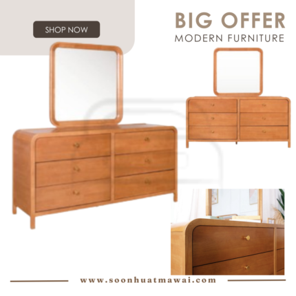 ROMY RT 1105-DRS DRESSER / RT 1106-MIR MIRROR (MODA)