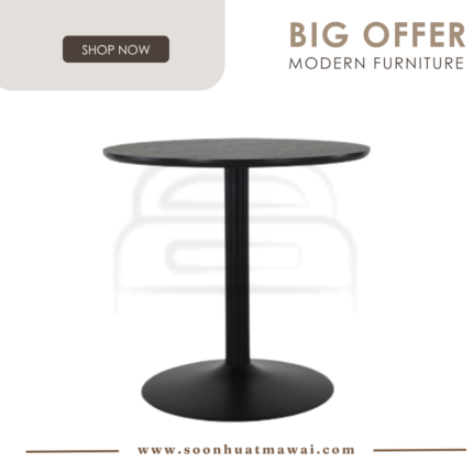 HEITER DIA800 ROUND DINING TABLE 802/162 (HINLIM)