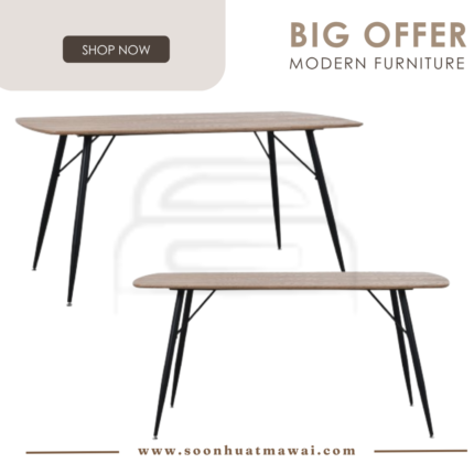 KOVA 950X1600 DINING TABLE 802/102 (HINLIM)