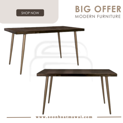 SIVAN 900X1600 DINING TABLE 822/1809 (SOLID) (HINLIM)