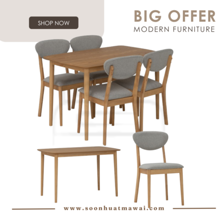 JOSIE DINING SET 1+4 102/6370 (HINLIM)