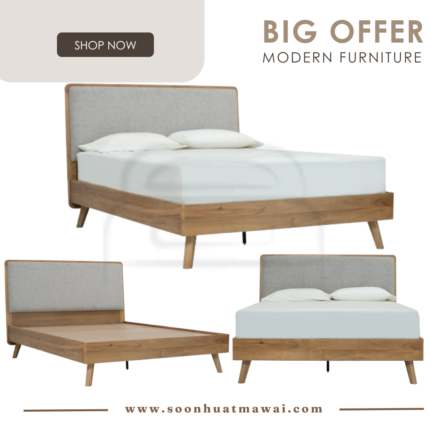 TORONTO QUEEN BED WITH 1900MM SIDE RAIL 1802/6036 (HINLIM)