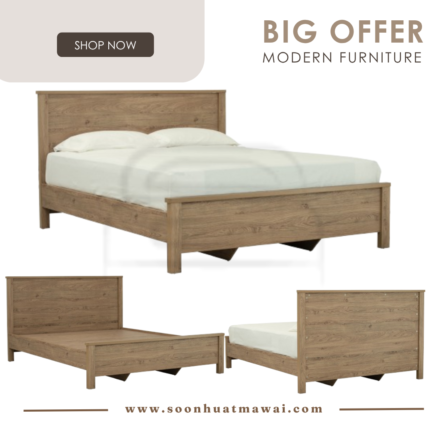 RHODES QUEEN BED 173 (FIT MATTRESS SIZE 1500X1900) (HINLIM)