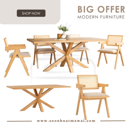 146140/241593 1+6 KARE DINING TABLE WITH KAIRI DINING CHAIR (HINLIM)