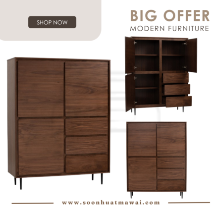 HUTTO 1.2M MULTIFUNCTIONAL CABINET 802/113 (HINLIM)