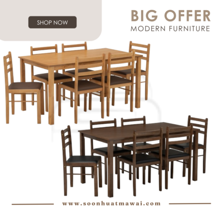 WALD DINING SET 1+6 102/533 / 109/530 (HINLIM)